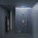 LED Shower Faucet System,12" & 6" Dual Shower Head with Rough-In Valve