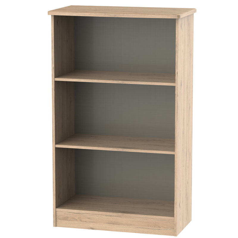 Fully Assembled Lyndale Bookcase, Bordeaux Oak