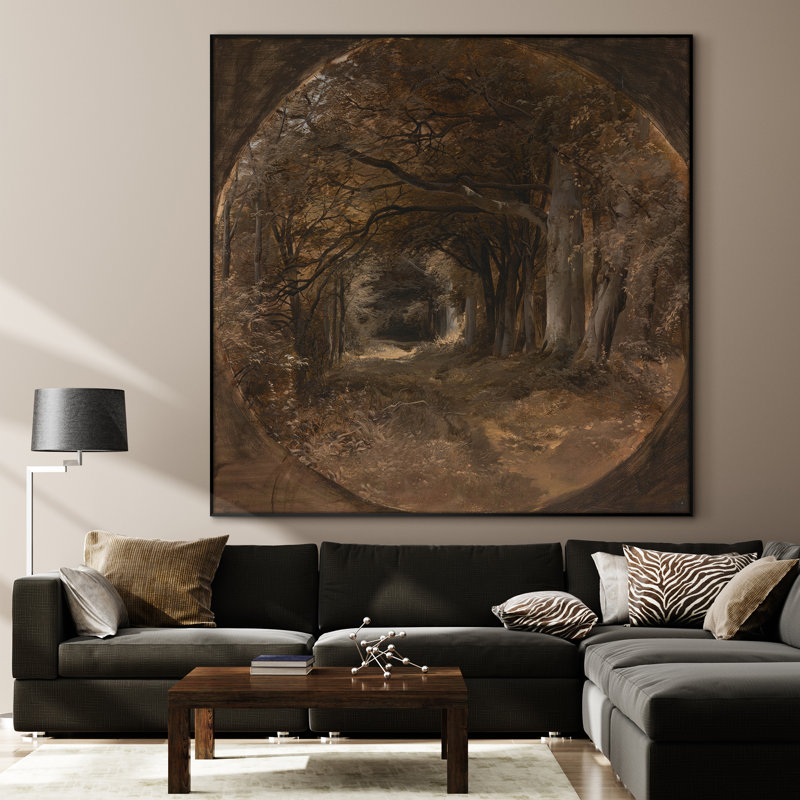 Très grand art mural imprimé sur toile - Forest Tunnel, H 46 po x l 46 po