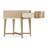 Malibu Crest Marble Top End Table with Storage-1844072133