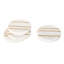 Broome Gold Inlay Marble Round Coaster Set