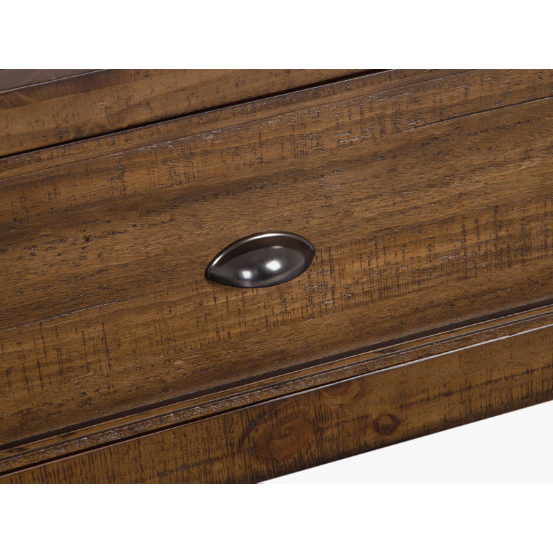 Sarenac Queen Panel Storage Bed With 2 Nightstands, Queen, Brown, 3 Pcs: Bed, 2 Nightstands