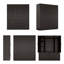 Armoire-penderie à 4 portes avec tiroirs et tablettes, H 70,87 "Armoire sur pied avec tringles suspendues, noir