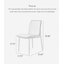 Chaise de salle à manger en cuir à pattes pour chat Italian Minimalist Home-2053506560
