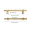 10 Pack Cabinet Pulls,Strong, Durable,Gold
