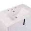 Meuble-lavabo à conception cannelée avec lavabo en céramique intégré et tiroirs à extension complète à fermeture en douceur-2103367620