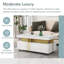 Table basse contemporaine avec plateau en faux marbre-1793267273