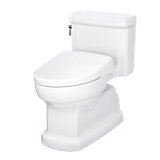 Drake® 1.28 GPF Elongated Floor Mounted Bidet Toilet (Seat Included)