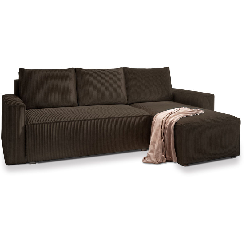 Shanett 3 Seater Sofa Bed, Brown