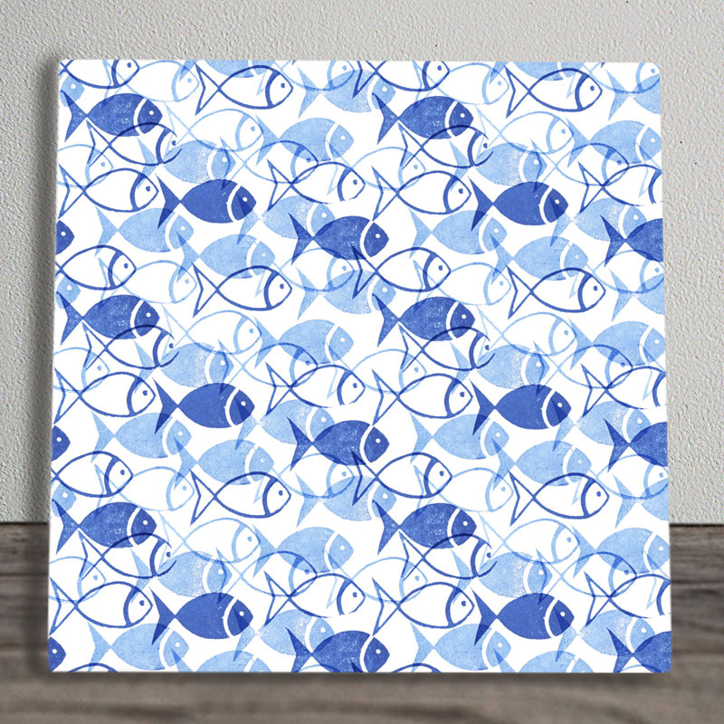 M.L.MOAL Coastal Nautical & Beach Wall Decor on Ceramic