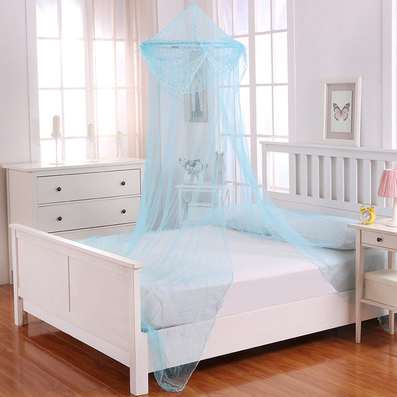  Lit à baldaquin pliable pour enfants, Bleu