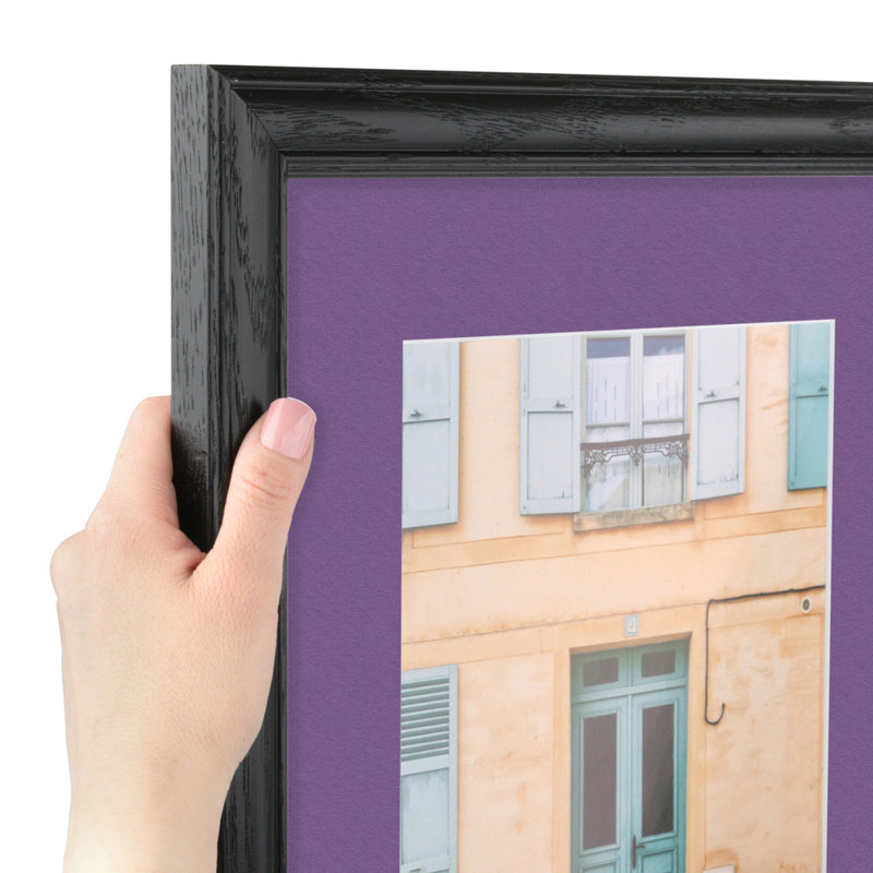 Cadre pour photo simple 6 "x 8" en bois mat, Raisin