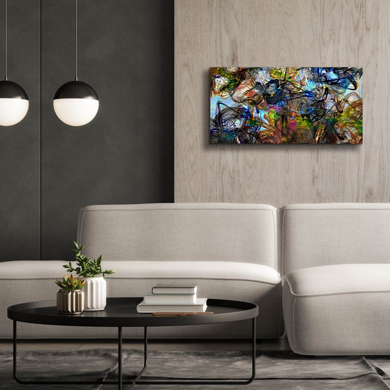  Art mural en toile «domaine» par Pierre Gavidia, 40 po x 20 po, H 20 po x l 40 po