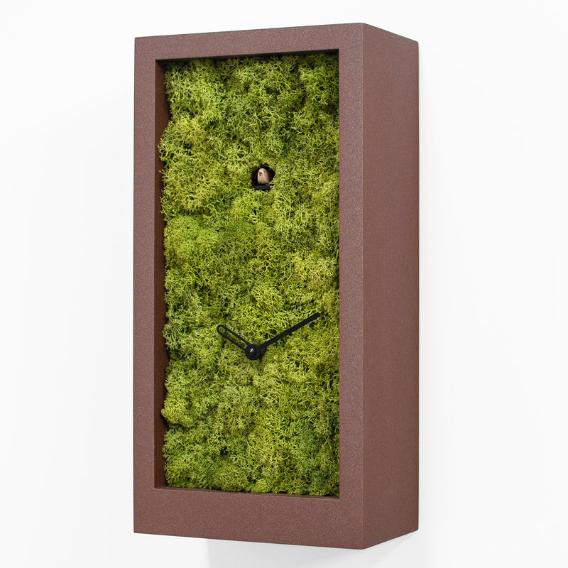 Mitcham Wood Wall Clock, Brown