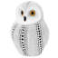  Helmville Dotted White Owl Sculpture For Home Decor-1689406062