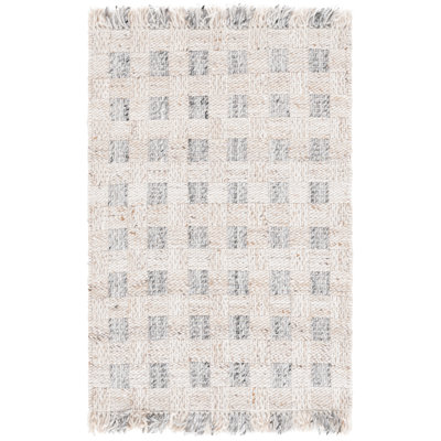 Asawer Renewal Hand Woven Pet Yarn Pile Plaid Rug