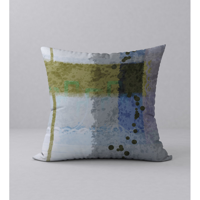 Abstract Reversible Throw Pillow, 20" x 20"