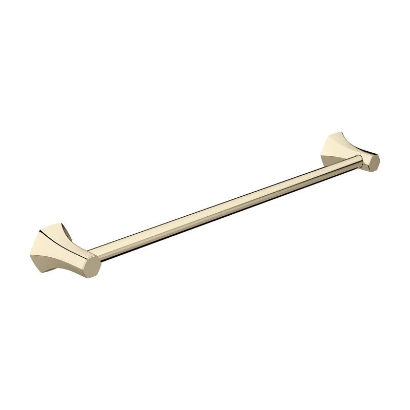 Barre à serviettes murale Locarno, Nickel poli, 2.875" H x 27.5" L x 3.5" D