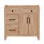 Meuble-lavabo sur pied 36 po, base style Shaker moderne avec 5 tiroirs et portes à fermeture en douceur, pour comptoir d'évier de 36 po, blanc-1413463672