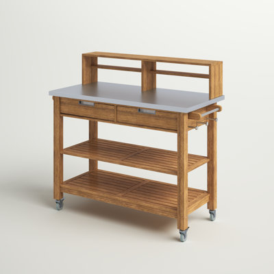 Anjenette Wood Potting Bench