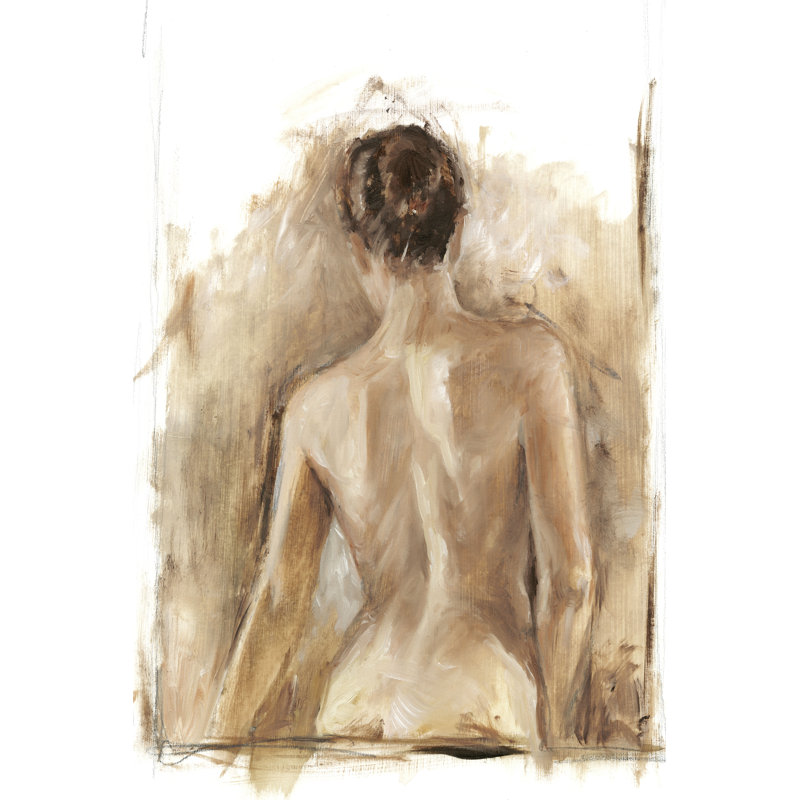 «Figure peinture Study I» par Ethan Harper - reproduction d'art sur toile tendue, H 48 po x l 32 po