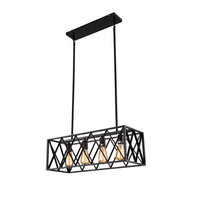 Luminaire suspendu linéaire à 4 lumières pour îlot de cuisine Mcgarity