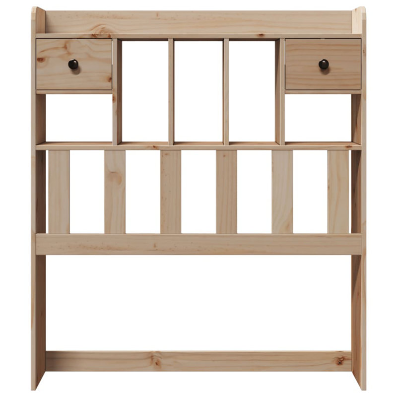 Kopfteil mit Stauraum 90 cm Massivholz Kiefer