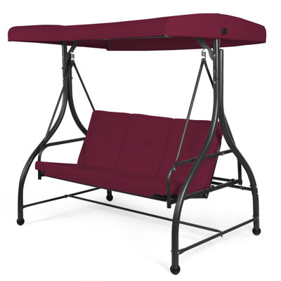3 Person Porch Swing with Canopy