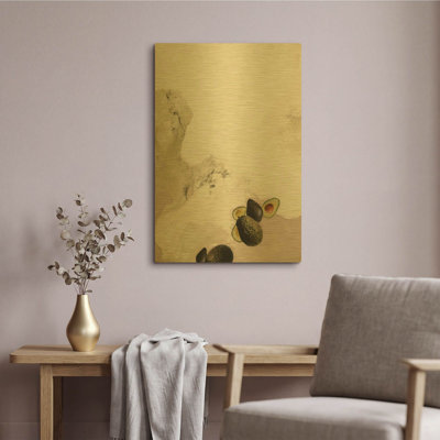 'The Art of Taste 3 MF969-2057' By Design Fabrikken Gold Metal Wall Art, 16" x 24"