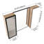 Armoires à pharmacie modernes avec rangement, salle de bain murale en verre 39,4 po