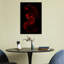 Vibrant Red Bettas Elegant Vibrant Contemporary Fish Tropical Wall Art Print 1 Piece Wrapped Canvas Wall Art-765734584