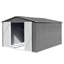 Abri de jardin en métal 8 pi x 10 pi gris (ancien SKU: W1350S00016)-117289648-117289652