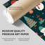 «Holiday Christmas Trees Snowman Pattern II», reproduction d'art moderne sans cadre-1992516768