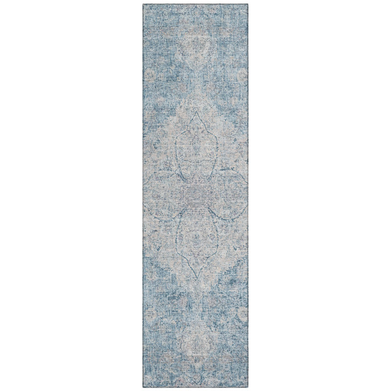 Machine Washable Indoor/Outdoor Colman ACN2136 Global Rug, Runner 2'3" x 7'6"