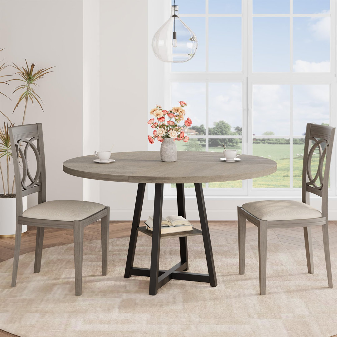 Metal Base Dining Table