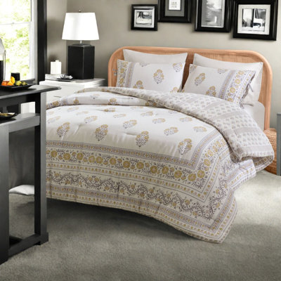Ensembles de literie d'une pièce, édredon en mélange de coton double, fermier floral