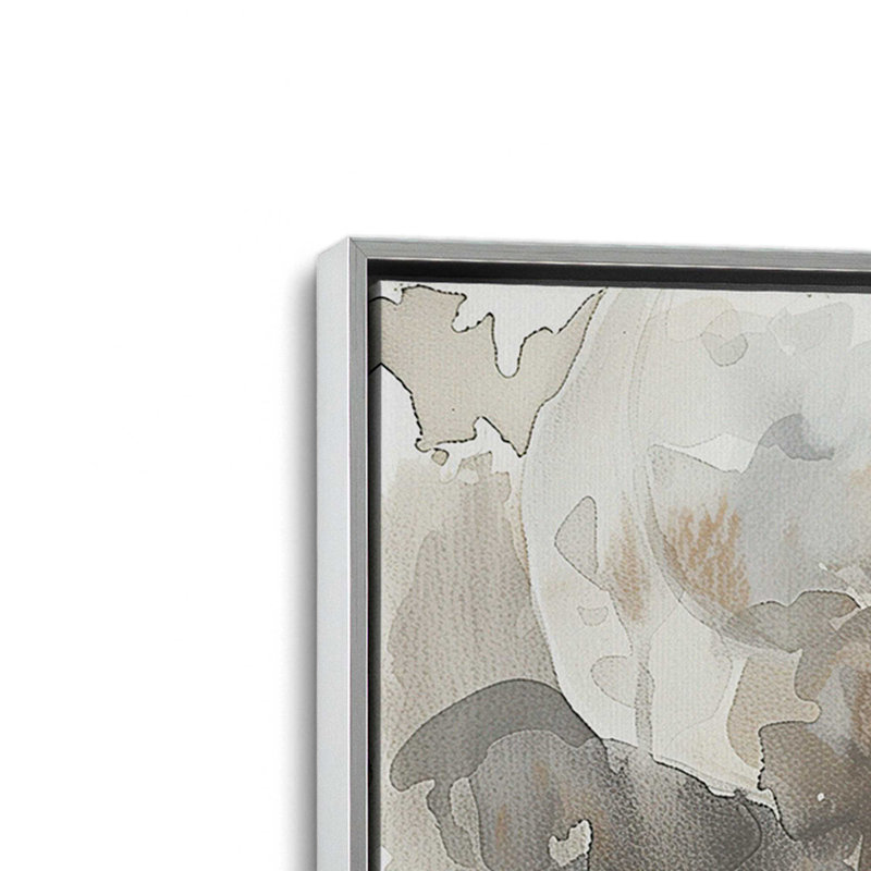 «Abstract Buffalo Portrait II», reproduction sur toile, Encadrement argenté, H 32,75 po x l 32,75 po x P 1,75 po