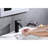 Bathroom Faucet With Waterfall Spout And Pop - Up Drain  Overflow , Matte Black Stainless Steel, Stable Water Flow Design Single Handle For Sink Overflow, Rust Beautiful Effect