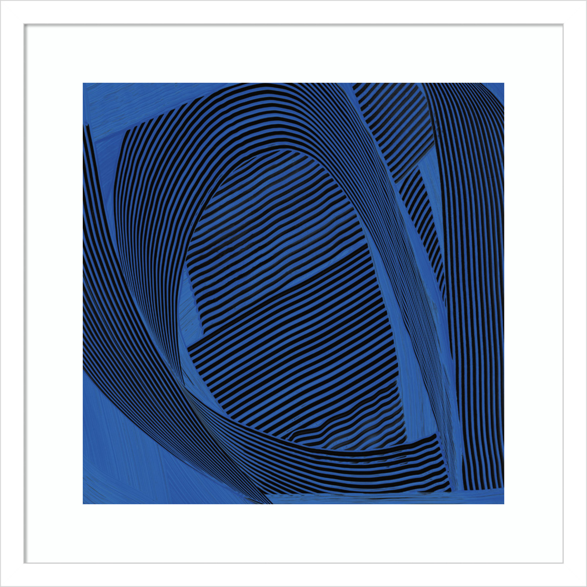 Weaving I by Mike Schick, 19.12" H x 19.12" W x 0.88" D, White Framed Paper