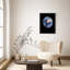 «Blue Earth From Space Space Enthusiasts Illustration Small Decor Art Work»-101376650-101376648