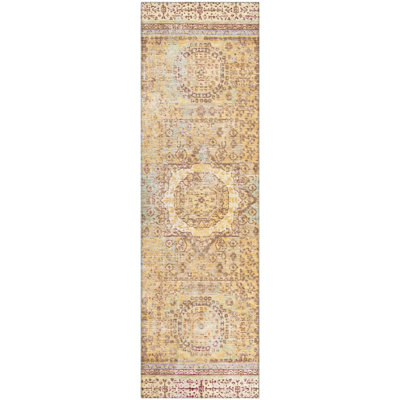 Premium Machine Washable Lubbers AMF1740 Border Rug