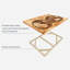 Rustic Hemispheres Map on Canvas, impression-1745359233