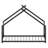 Metal House Bed Frame with Open Concept Design-128984860