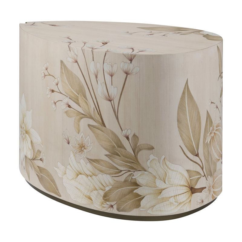Bouquet End Table, Buttercream