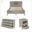 Ensemble de chambre à coucher de ferme, ensemble de chambre à coucher 3 pièces avec station de charge-225095932-225095933