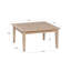 Table basse carrée en bois massif Amina