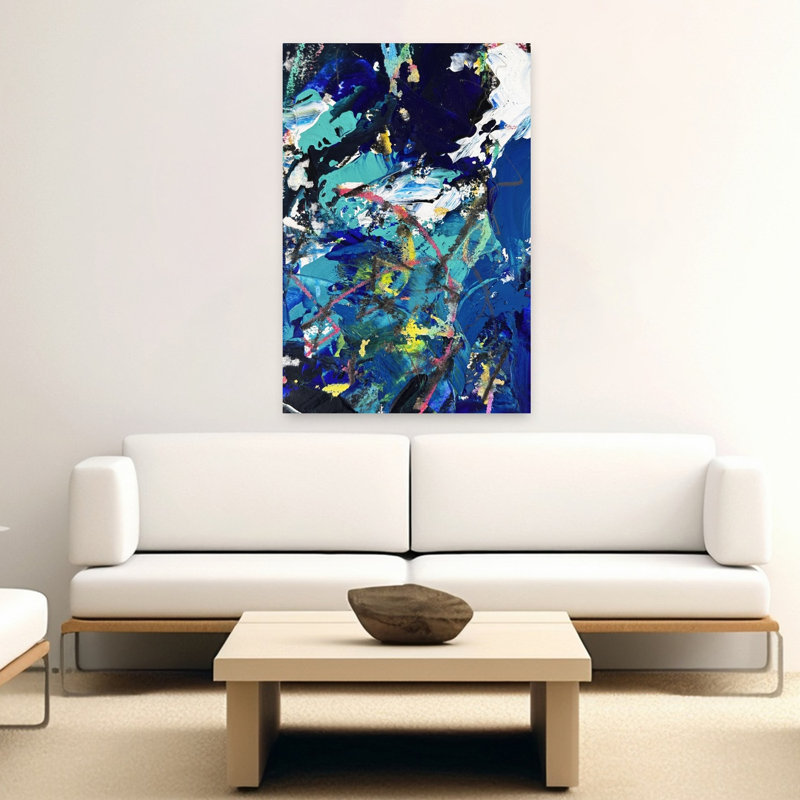 Art contemporain, art contemporain abstrait, H 60 po x l 40 po