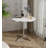Modern Circular Dining Table And Small Tea Table, With A Minimalist Style