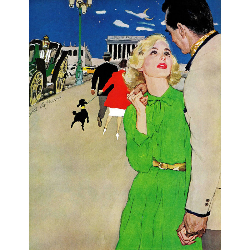 «Fugitive from Romance», reproduction sur toile tendue, H 39 po x l 30 po