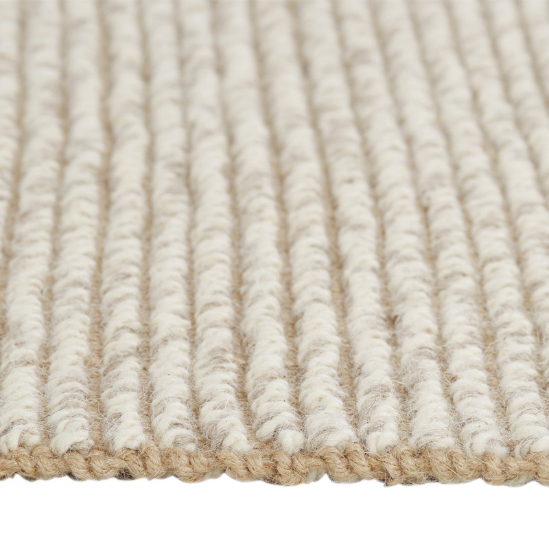 Edith Solid Colour Wool Hand Woven Area Rug, Runner 80 x 244cm